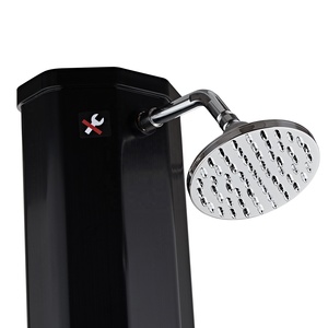 CYEN - <span class=keywords><strong>Ducha</strong></span> <span class=keywords><strong>Solar</strong></span> Exterior de Dos Secciones y 60L, Fácil de Instalar, Color Negro, para Jardín, Piscina, Patio Trasero y Playa - Product Image 3