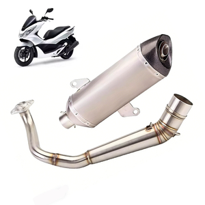 Système d'échappement complet pour moto/scooter PCX <span class=keywords><strong>125</strong></span> 150, silencieux, tube intermédiaire, silencieux à enfiler, compatible avec <span class=keywords><strong>HONDA</strong></span> PCX125 PCX150 2018-2020 - Product Image 4