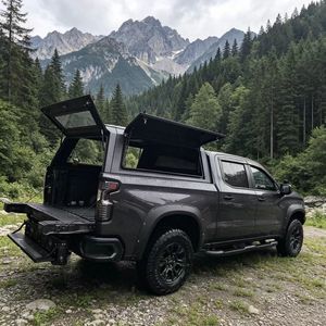 Cubierta Rígida Impermeable de Aleación de Aluminio para Camioneta <span class=keywords><strong>Chevrolet</strong></span> Sierra 2500 6.8FT 2019+ |   Instalación sin taladro Roll Snap - Product Image 5