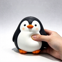 Jouet anti-stress Squishy Pingouin, animal mignon à remontée lente, jouet sensoriel doux, vente en gros