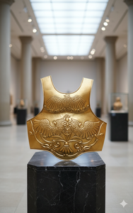 Armure de corps corinthienne romaine de qualité supérieure en laiton de calibre 18, finition polie, en laiton de calibre 18, finition polie - Product Image 2