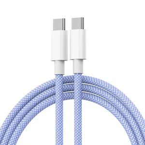 Quick Charge 60W Cable Type C Charger Cable Data Transfer Nylon <b>Fast</b> <b>Charging</b> USB-C Cable for Smart Phone - Product Image 3