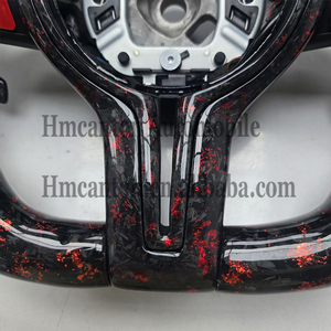Volant de direction en fibre de carbone forgée Alcantara rouge M1 M2 pour BMW Série 5 F30 F10 F32 F90 F80 F82 F87 - Vente flash - Product Image 3