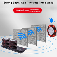 Système de téléavertisseur sans fil pour restaurant Client Waiter Calling Beeper Pager Buzzer Vibration For Restaurant Cafe Beac
