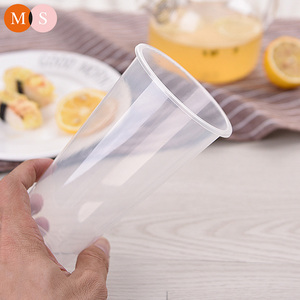 90mm 360ml/500ml/600ml/700ml 12 16 20 22 24 oz cốc nhựa với nắp và ngã ba sữa trái cây PP nhựa BOBA ly - Product Image 4