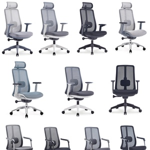 Chaise de conférence ergonomique en maille sans roulettes pour réunions de direction - Product Image 2