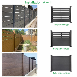 Tấm rào WPC tùy chỉnh thân thiện với môi trường, hàng rào chống chịu thời tiết ngoài trời, lan can sân sau - Product Image 3