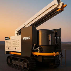 รถผสมปูนเคลื่อนที่ HAMAC HMC18 พร้อมปั๊มคอนกรีต สำหรับอุตสาหกรรมก่อสร้าง ติดตั้งเครื่องยนต์หลักกำลัง 91 กิโลวัตต์ - Product Image 1