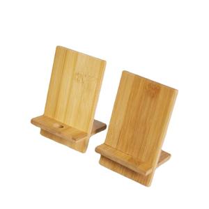 Soporte de madera de bambú personalizado para teléfono móvil, soporte de escritorio para tableta y iPad - Product Image 5