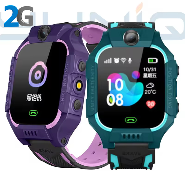 Yuniq 2025 Waterproof Setracker Stable Chip 2G SIM Card with Camera SOS LBS Tracker Voice Call Kids Smart Watch for Baby Boy Q19