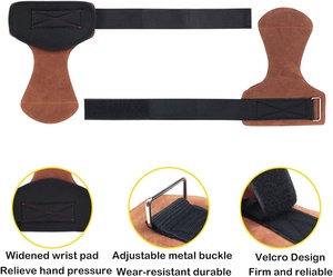 Cinghie di sollevamento pesi fitness palestra PU impugnatura per allenamento pull up - Product Image 3