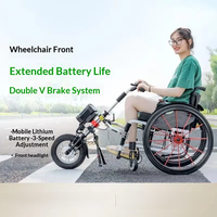 Accessoires de fauteuil roulant sportif légers de haute qualité, handbike électrique avant pour la rééducation thérapeutique
