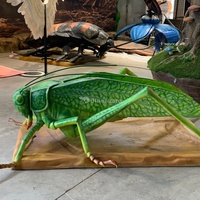 Modèle d'insecte animatronique de parc, simulation de mouvements, statue de coccinelle