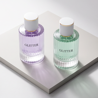 Flacon de parfum en verre transparent avec embout fileté, flacon pulvérisateur vide pour parfum, emballage cosmétique personnalisé avec logo