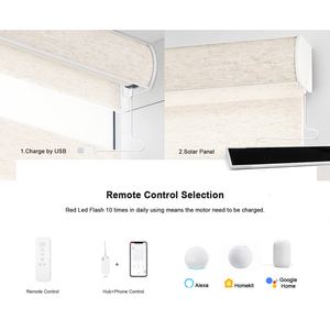 Stores intelligents Alexa, rideaux électriques, volets occultants motorisés, stores zébrés, stores occultants - Product Image 5