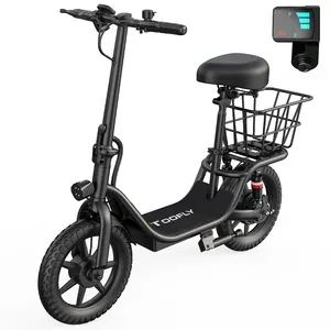 300w fast electric scooter rear drive 14-inch vacuum off-road tire electric scooter foldable adult mobility scooter