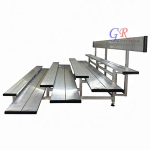 Gradas de aluminio móviles de 4 filas gradas de estadio portátiles con ruedas - Product Image 1