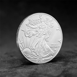 Medaglia Commemorativa in Metallo con Motivo Aquila, Design Classico Liberty Walking, Regalo Espositivo - Product Image 2