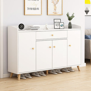 Meuble à chaussures <span class=keywords><strong>d</strong></span>'entrée classé, simple, style nordique, pour porche, balcon, avec rangement surélevé - Product Image 4