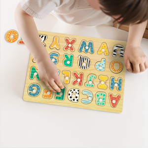 <span class=keywords><strong>In</strong></span> legno lettere inglesi a forma di Puzzle giocattoli colorati educativi Montessori giocattoli 3d <span class=keywords><strong>in</strong></span> legno per bambini Puzzle alfabeto - Product Image 5