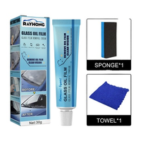 1pcs Universal Car Glass Polishing Degreaser Cleaner Oil Film Clean Polish Paste For Home Bathroom Window