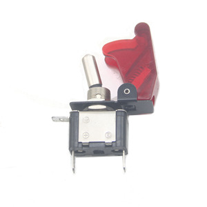 Interrupteur d'allumage automatique 20A 12V rouge bleu à bascule pour modification, rénovation et mise à niveau de voiture - Product Image 4