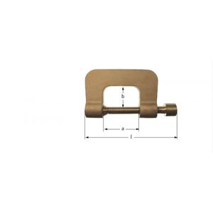 AMPCO - PS0250A Abrazadera con barra, DIN6413, Bronce de aluminio-EAN 7630027464894 OTRAS HERRAMIENTAS QUE NO PRODUZCAN CHISPAS - Product Image 1
