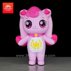 Linh vật cho tùy chỉnh nhân vật hoạt hình trang phục di chuyển <span class=keywords><strong>Inflatable</strong></span> phù hợp với quảng cáo <span class=keywords><strong>Inflatable</strong></span> cô gái - Product Image 2