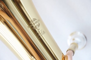 Corps en laiton doré, slide de réglage de tonalité BB, triple système d'arrêt 3+1, pour cor baritone et <span class=keywords><strong>tuba</strong></span>, instruments de musique en laiton pour débutants, cor baritone 3+1 - Product Image 6