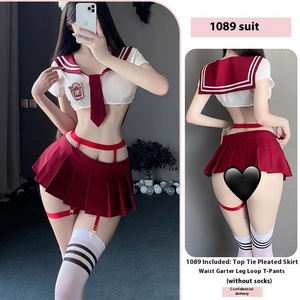 Nouvelle jupe plissée mini de style scolaire japonaise 2025, ensemble uniforme pur et ludique |   Sous-vêtements sexy - Product Image 6