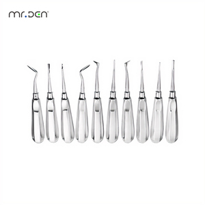 <span class=keywords><strong>Prix</strong></span> Abordable – Lot de 10 Élévateurs Manuels Courbés en Acier Inoxydable pour Extraction Dentaire, Instruments CE - Product Image 4