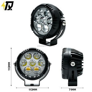 Phare avant de moto 7 LED U70 <span class=keywords><strong>PEO</strong></span> 120W/<span class=keywords><strong>12</strong></span>-36V, faisceau jaune-blanc, projecteur étanche et anti-poussière 14400LM pour ADV/Pedal - Product Image 6