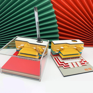 Tùy Chỉnh Giấy Khắc Nghệ Thuật 3D Không Dính Lưu Ý Pad Giấy Ban Đầu Thẻ Thủ Công Mỹ Nghệ Bị Cấm Thành Phố 3D Notepad Xé Bỏ Tự Làm Ghi Chú - Product Image 2