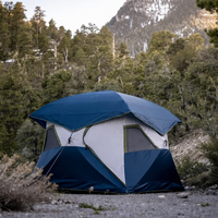 Tente pop-up personnalisée pour 4 personnes avec installation rapide, imperméable, résistante au vent, tente de camping, tente familiale pour une utilisation en extérieur
