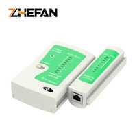Testeur de câbles en gros, testeur de câbles LAN RJ45 RJ11 Cat5, testeur de batterie 9V PP3, coupe-câbles en plastique bleu, outils réseau
