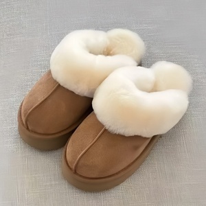 Pantuflas Cálidas Forradas de Lana UGG para Mujer, Calzado Plano con Plataforma Casual y Elegante, Zapatos para Caminar de Alta Calidad para Mujer - Product Image 2