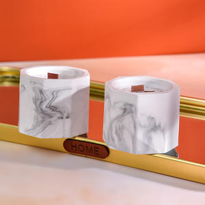 Bougie parfumée artisanale en cire de soja biologique en gros, pot en céramique, huiles essentielles aromatiques fruitées, sans fumée, cadeau de vacances de Pâques - Product Image 2