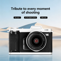 Kamera Digital Profesional 75MP 18X Zoom Panel IPS 3.0 Inci Fokus Otomatis Koneksi WiFi 4K 30FPS Stabilisasi Gambar Senyum/Wajah