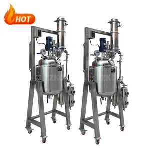 100l decarboxylation jacketed stainless steel reactor with condenser