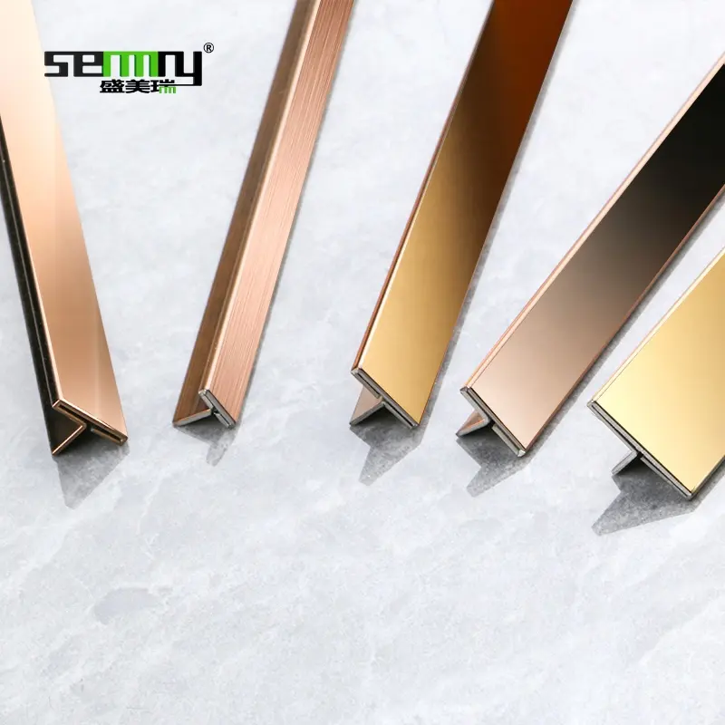 Trim Strip for Wall and Ceiling Decoration Tile Accessories Hot Selling Metal Stainless Steel 304 Ceramic Tile Profiles Provided