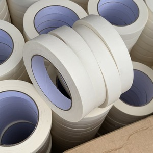 TAPEMAN UV resistente a la temperatura adhesivo blanco <span class=keywords><strong>Creper</strong></span> papel cinta adhesiva de pintor para pintura del hogar - Product Image 1