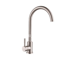 Produttore all'ingrosso moderno 304 in acciaio inox <span class=keywords><strong>rubinetto</strong></span> del lavello piatto <span class=keywords><strong>a</strong></span> <span class=keywords><strong>tre</strong></span> vie di acqua calda fredda con finitura spazzolata - Product Image 1