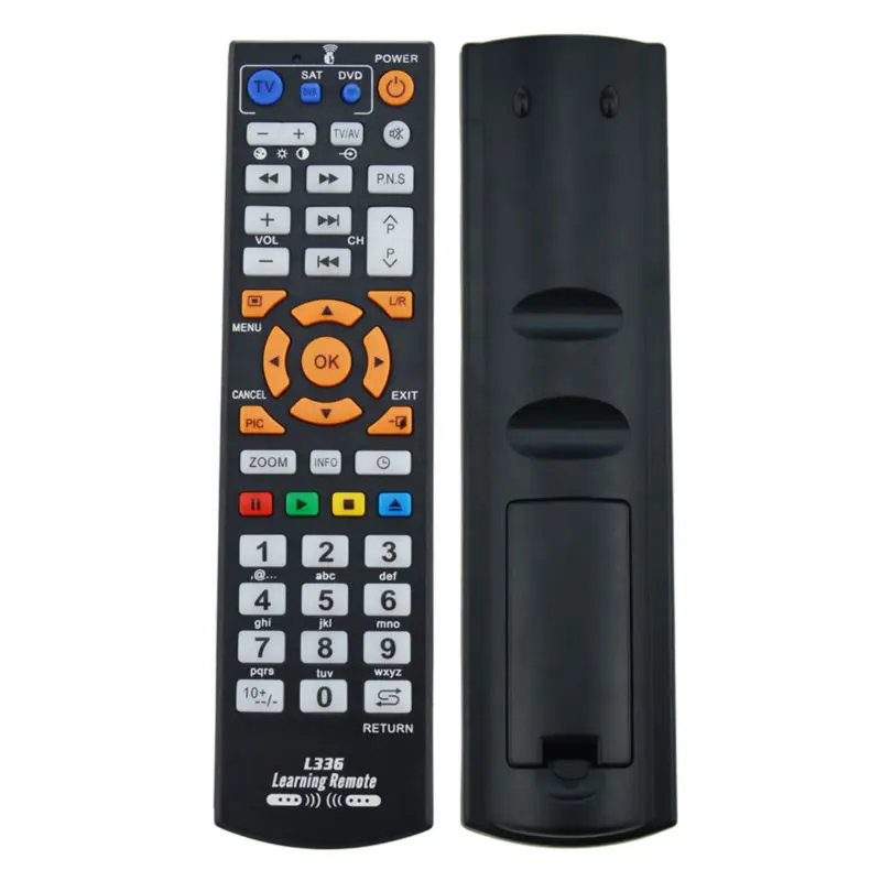 44 Universal Smart Remote Control with learn function 3 in 1 controller work for 3 devices TV STB DVD SAT DVB HIFI TV BOX L336