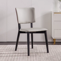 Chaises de salle à manger ergonomiques modernes en bois rembourrées, ensemble de chaises de salle à manger en bois massif écologiques, imperméables, pour chambre, villa, extérieur