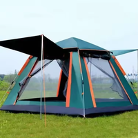 Équipement de randonnée Tente de camping pour 4 personnes Tente familiale imperméable Articles de camping en plein air Tente de camping familiale pour 4 personnes