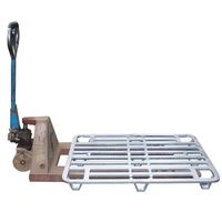 Palette métallique euro de haute qualité et durable, palette en acier revêtu de poudre à 4 voies pour le stockage et la logistique, directement des fabricants