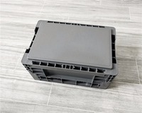 Conteneur pliable empilable de qualité industrielle, caisse de rangement en plastique robuste pour le transport