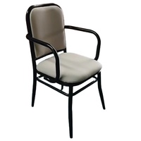 Chaise de bistrot de luxe moderne et personnalisée, imperméable, pour hôtel, café, restaurant commercial, avec accoudoirs rembourrés, pour utilisation en salle de bain