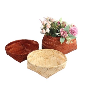 Hot lưu trữ sản phẩm tre giỏ tre giỏ trái cây handmade thủ công tre giặt giỏ - Product Image 2