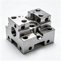Pièces usinées CNC sur mesure de précision, adaptateur de base de montage de broche en alliage d'aluminium anodisé